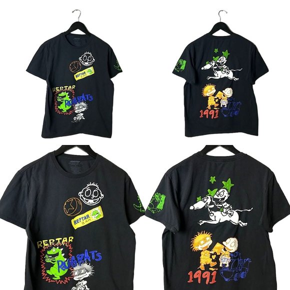 Urban Outfitters Tops - Nickeledeon T Shirt Rugrats Cartoon Characters Double Sided Graphic Tee L